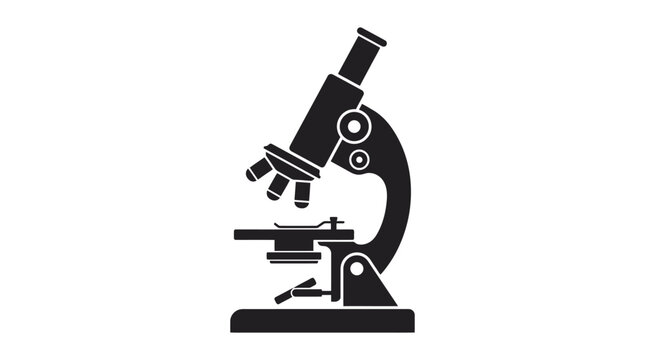microscope silhouette high quality professional detailed modern elegant stylish clean crisp vibrant colorful