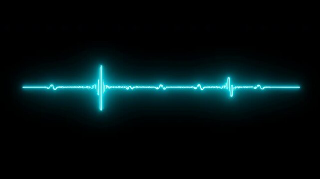 Neon Health Monitor Visualization. Dynamic Neon Pulse Graph Illustrating Critical Health Data Flow