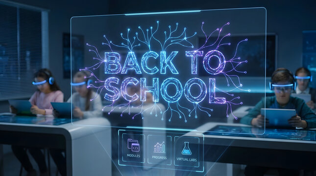 Virtual reality headsets transform the classroom experience with interactive lessons and digital learning for a modern education