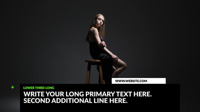 Broadcast Animated Shapes Lower Third Long &ndash; Dynamic Motion Graphics Elements, Titles, Lower Thirds, Logo, Transitions and Promo Design for TV and Media