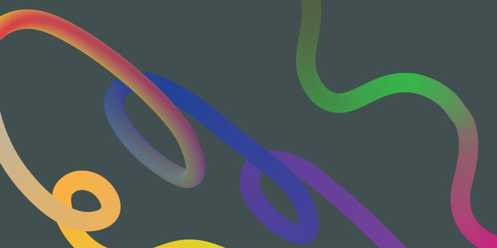 Abstract music vector illustration featuring a blue wave pattern and pink heart icons in a bright 3d swirl design for an artistic wallpaper backdrop