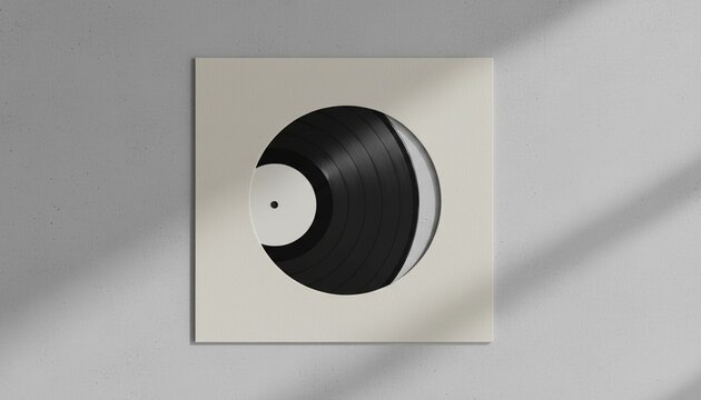 Vinyl Record Cover Mockup
