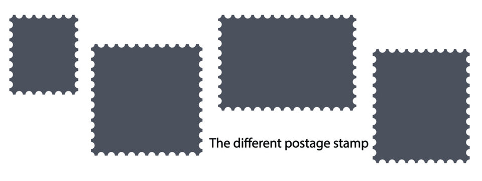 Postage stamp borders set.of different .vocter .