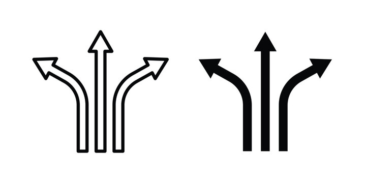 Flexibility icon design. Black outline pictogram