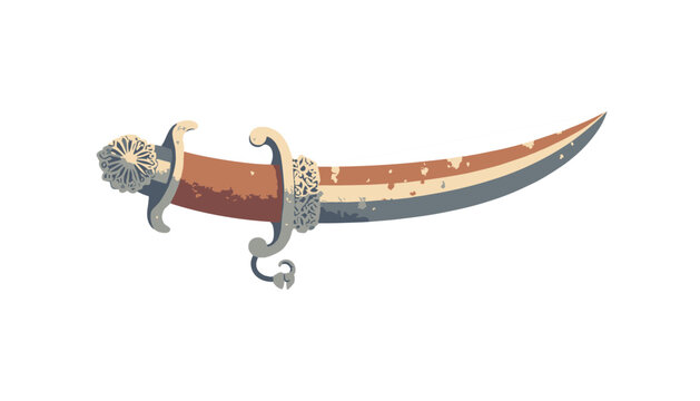 Traditional Omani khanjar dagger curved sheath
