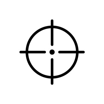Crosshair target vector icon
