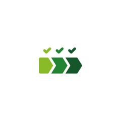 Fototapeta premium Value Chain Process Icon – Business Workflow and Supply Chain Symbol