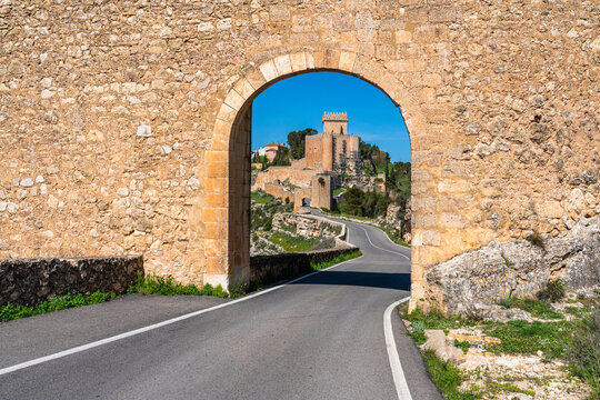 Scenic sight in Alarcon, beautiful village in the province of Cuenca, in the Castilla La Mancha region of Spain.