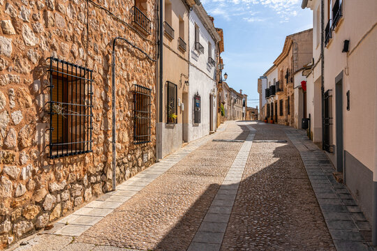 Scenic sight in Alarcon, beautiful village in the province of Cuenca, in the Castilla La Mancha region of Spain.