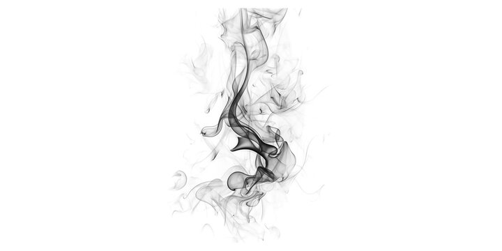 Abstract ink splatter forming human profile on white background