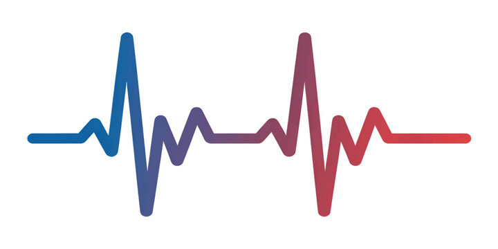 medical health monitor displays an ekg heartbeat line forming a pulse heart shape in a professional vector illustration for business healthcare and electrocardiogram cardiogram charts