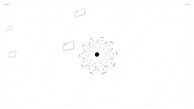 Dynamic Animated Visuals with Geometric Patterns and Abstract Motion Effects for Video Projects