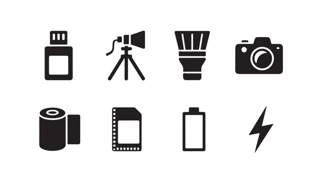 Communication and artificial intelligence icons including podcast mic and chatbot assistant.