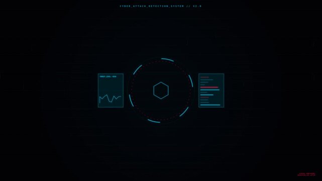 futuristic digital interface animation showcasing data visualization in a sleek tech environment video