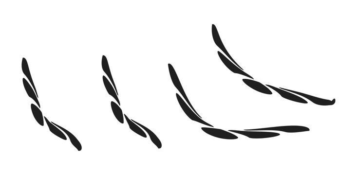 Laurel Wreath Branch Silhouettes Set &ndash; Decorative Olive Leaf Elements for Awards, Logos, Branding & Elegant Design