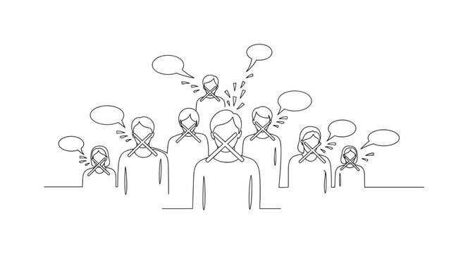 Silenced voices struggle to be heard amidst censorship and oppression