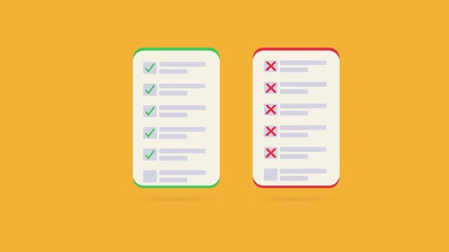 Do vs Don&rsquo;t Checklist Comparison Business Rules Guide Success vs Failure Concept