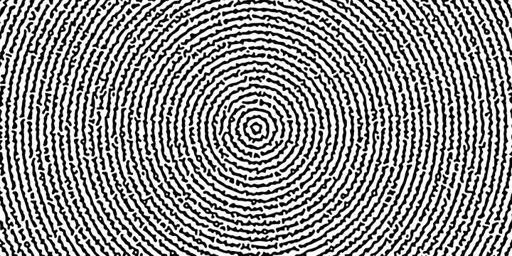 Black and white spiral with abstract Turing ornament halftone reaction diffusion psychedelic background.