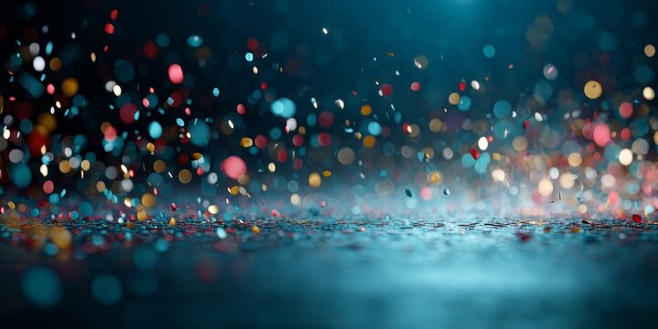 Scientific Exploration of Micro Plastics in a Vibrant Underwater Environment through Abstract Imagery