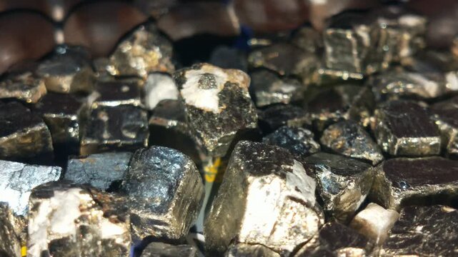 a lot of old rusty Pyrite metal parts