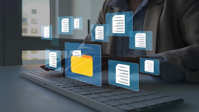  Online database with organized archiving, streamlined workflow and fast access to documents.	Digital document management system for organizing files, archives and data.