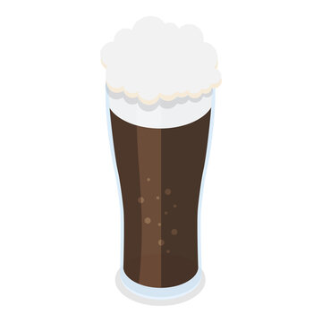 3D Isometric Flat  Illustration of Types Of Beer. Item 11