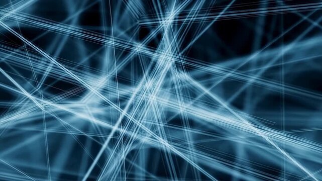 Digital Energy Visualization. Motionblurred Digital Webs Illustrating Energy And Neural Connections