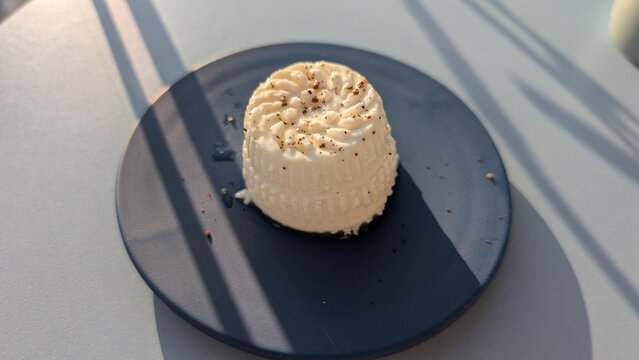 Maltese traditional local cheese called Gbejna in Gozo island, Malta