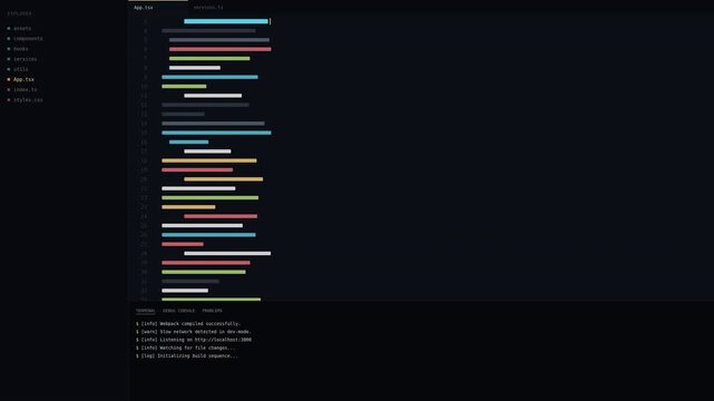 Dynamic Coding Workflow Animation Showcasing Programming Language Syntax with Modern Visual Style Video