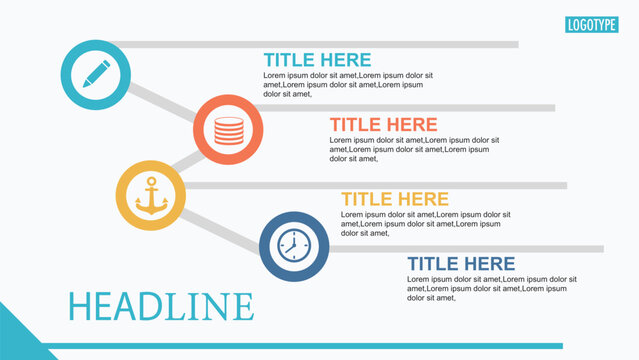 modern infographics options banner