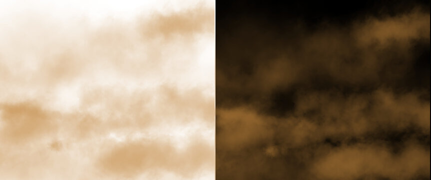 Vintage sepia smoke texture background, ethereal brown mist on black and white backdrop, atmospheric hazy fog overlay for creative design