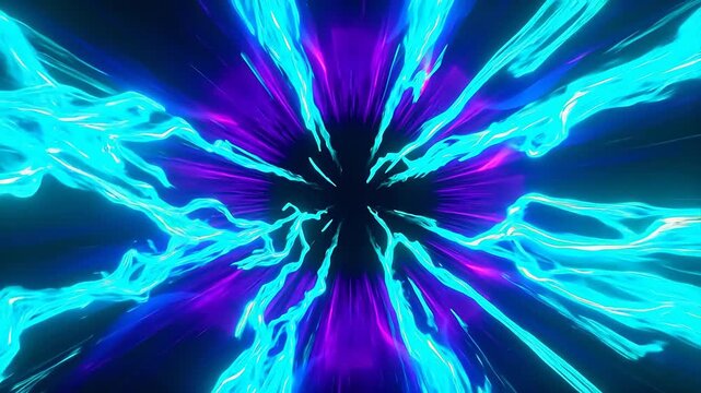 Glowing blue and purple circular pattern