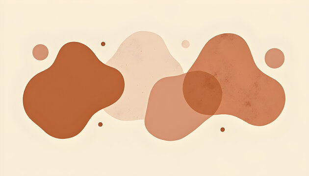Vintage chocolate brown dog paw print pattern with sweet heart icons and delicious dessert food shapes in a vector illustration