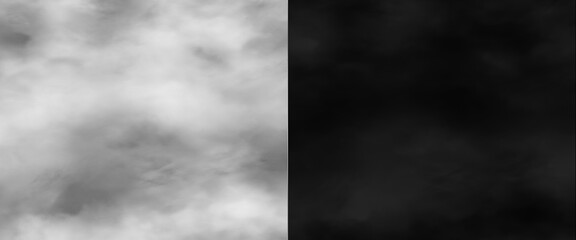 Fototapeta premium Atmospheric smoke and fog texture, ethereal white mist on black background, moody cinematic steam overlay for creative design and photo editing