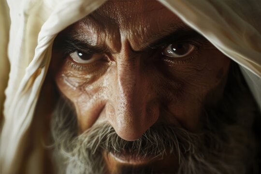 Zoroaster Prophet Intense Gaze Dramatic Cinematic Portrait