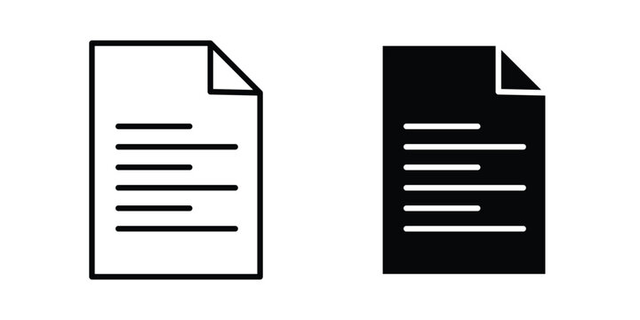 Form icon. Glyph solid icons collection. Line symbols