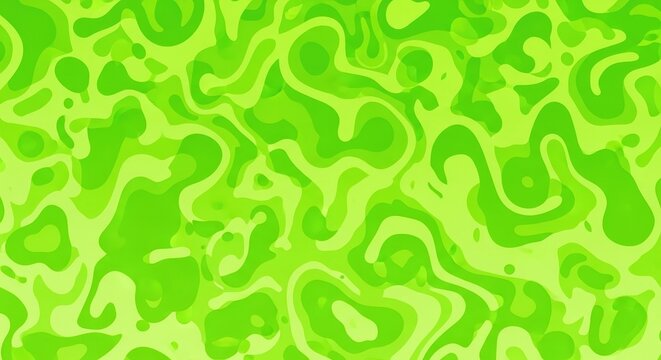 Vibrant, highly saturated chartreuse and lime green abstract pattern background. Retro texture, groovy aesthetics, psychedelic feel, ideal for design overlays, bizarre, backdrop, vibrant