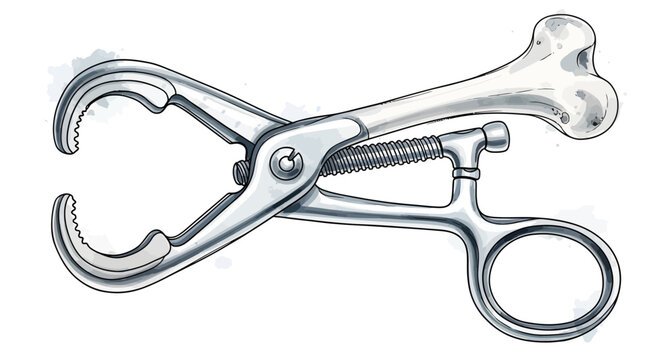 Surgical Bone Holding Forceps - Orthopedic Surgical Instrument for Bone Fixation