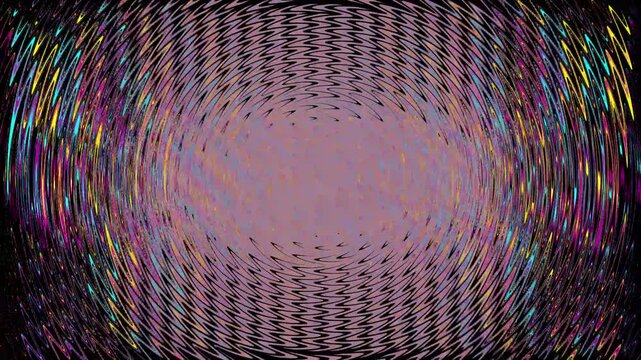 Vibrant colorful light rays radiate outward in abstract pattern