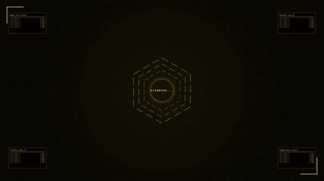 Futuristic Digital Interface with Holographic Elements and Dynamic Motion Effects for Tech Video or Animation