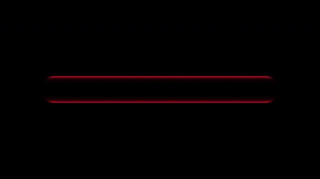 Red gradient bar frame animation with 3 variations expansion reveal from center on black background. 4K animated gradient frame overlay for lower third, text placeholder, title, and motion graphics.