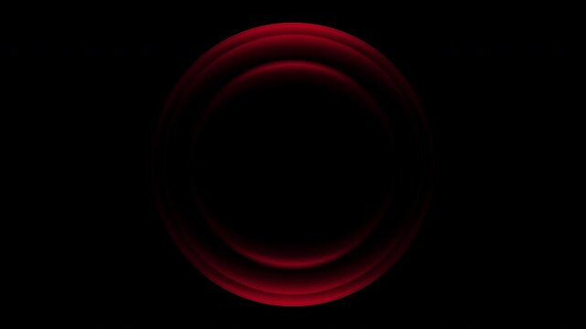 Red gradient circle frame animation with 3 variations expansion reveal effect from center on black background. 4K animated gradient frame overlay for logo placeholder, title, and motion graphics.
