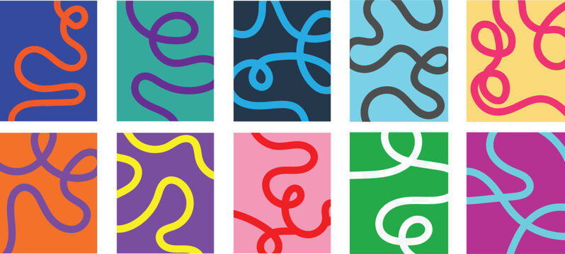 Vibrant abstract poster with flowing shapes in warm colors featuring colorful. fluid wavy lines motivational design typography for creative wall art. featuring colorful, fluid wavy lines for a dynamic
