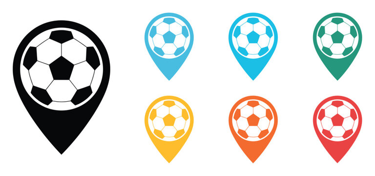 Soccer football map location markers stadium sports match event tracking systems design for live sports websites and applications