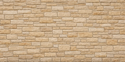 Obraz premium Natural Stone Wall Texture with Warm Beige Tones for Rustic, Creative Design, and Architecture Projects