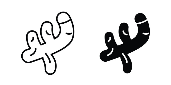 Ginger icon and symbol series vector illustration