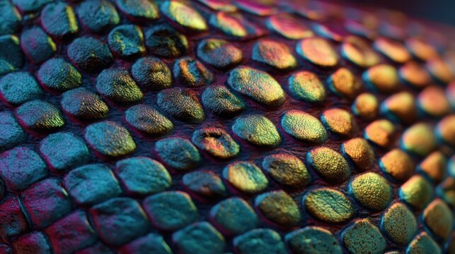 Close up of reptile skin texture