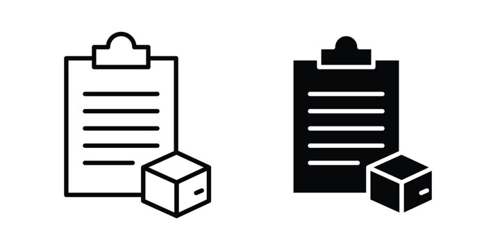 Inventory control icon and symbol series vector illustration
