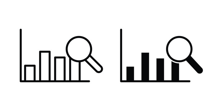 Market prediction icon and symbol series vector illustration