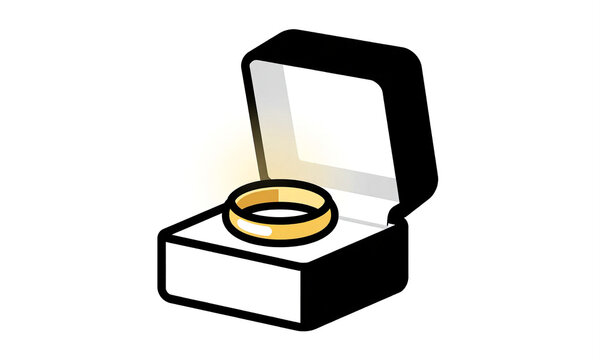 delicate gold wedding band lies nestled creases velvet box bathed warm golden light spilling nearby window soft